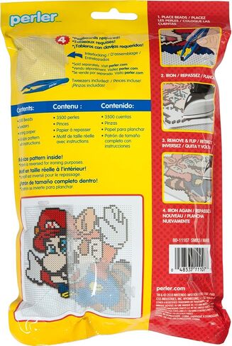 Perler Nintendo's The Legend of Zelda Hylian Shield Pattern and Fuse Bead Kit, 10.75'' x 13'', 3503pc, Small in Kuwait