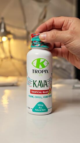 Kava Shot Tropical Blast - مشروب الكافا - مكمل مستخلص جذر الكافا - مشروبات بديلة للكحول - عبوة واحدة in Saudi Arabia