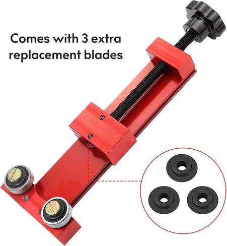 66490 Oil Filter Cutter, Adjustable Cut Range 1-3/4'' to 5-3/4'' Oil Filter Cutting Tool Aluminum, Red in Saudi Arabia