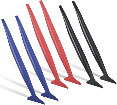 GLSOWEE 3PCS Car Micro Squeegee Curves Slot Tint Tool Set, Auto Vinyl Wrap Tool Kit, 3 in 1 Flexible Vinyl Applicator Tool with Different Hardness for Car Wrapping, Window Tinting in Kuwait