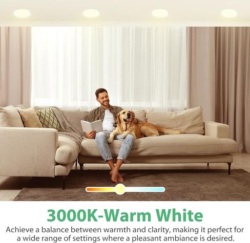 12 Pack BR30 LED Recessed Light Bulb, Dimmable Indoor Flood Light Bulbs CRI80 7W Equivalent 65W 2700K Soft White 650 Lumens, 15000 Lifetime Hours E26 Base LED Can Light Bulb, Flicker-Free in Kuwait