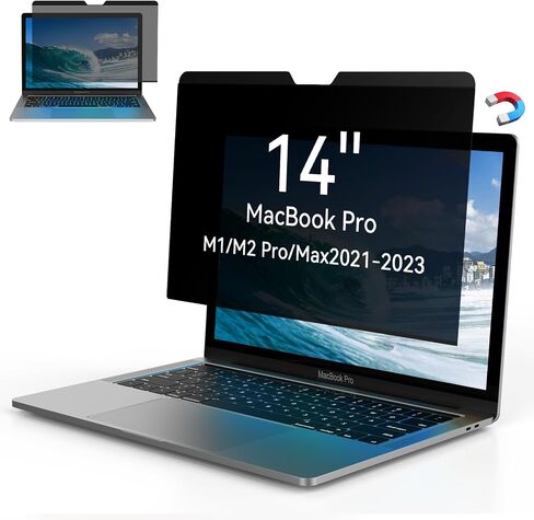 شاشة خصوصية للكمبيوتر المحمول MacBook Pro 13 بوصة مغناطيسية (2016-2022، M1، M2) وMacBook Air 13 بوصة (2018-2021، M1)، درع خصوصية شاشة كمبيوتر مغناطيسي قابل للإزالة لجهاز Mac 13 بوصة in Saudi Arabia