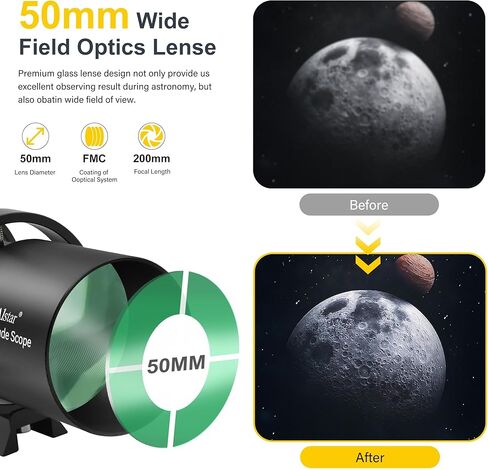 مجموعة أدوات البحث والتوجيه الفاخرة المدمجة مقاس 70 مم من Alstar مع بؤرة حلزونية مزدوجة مقاس 1.25 بوصة in Kuwait