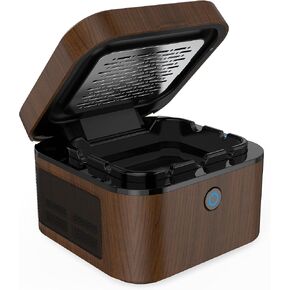 منفضة سجائر VANSU متعددة الوظائف بدون دخان لمدخن السجائر، فلتر HEPA يقلل من الدخان، منفضة سجائر دخان قابلة لإعادة الشحن عبر USB للسيارة والمكتب المنزلي (أسود) in Kuwait