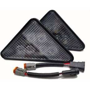 RH&LH 30W LED Light Headlights 12V Work Lamp 6000K Compatible With Bobcat 751 753 763 773 863 864 873 883 Replace OEM NO. 7259523, 7259524, 6718042, 6718043, With Rubber Bezels in Kuwait