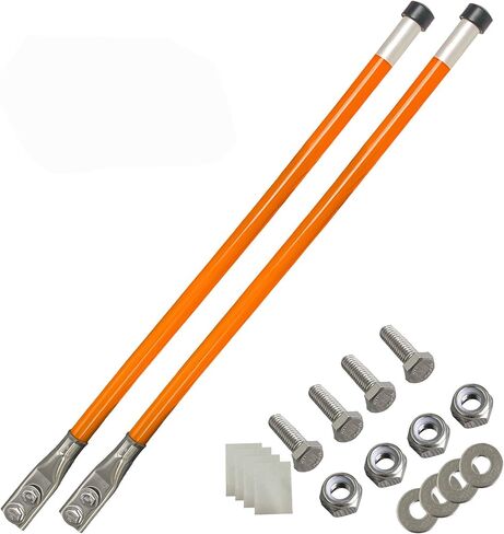SUONE 28''Snow Plow Blade Markers Guides Kit 304 Vertical Stud MountNever Break Stainless Steel Join Fit forBlizzard Boss SNO-Way Western Snowplows & Many More Pickup Truck SUV UTV ATV in Saudi Arabia