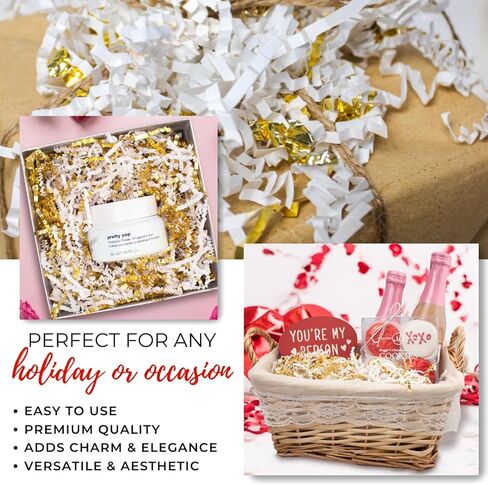 MagicWater Supply - 4 oz - Lavender - Crinkle Cut Paper Shred Filler great for Gift Wrapping, Basket Filling, Birthdays, Weddings, Anniversaries, Valentines Day, and other occasions in Kuwait