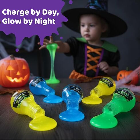 السلايم الأصلي - مجموعة مكونة من 6 قطع للحفلات من السلايم المجسم الرائع متعدد الألوان رائع لحقائب الغنائم وحشوات الهالوين والجوارب للأطفال والبنات والأولاد، للأعمار من 5 سنوات فما فوق in Kuwait