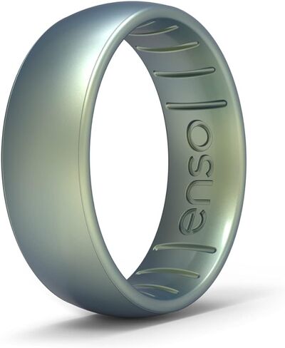 Enso Rings Elements Classic Silicone Ring - Peacock Quartz-Infused - 5 in Kuwait