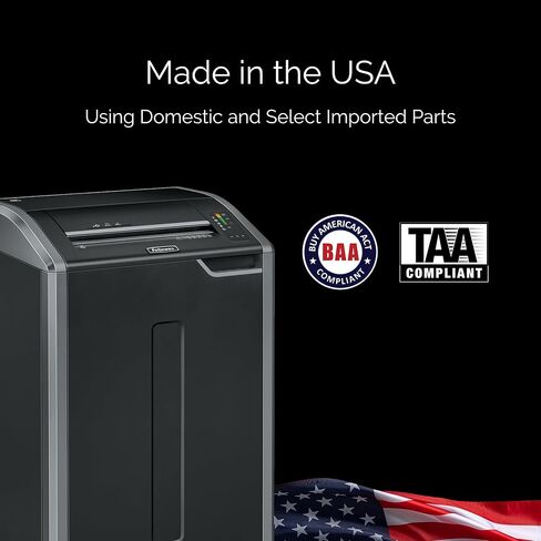 Fellowes Powershred 225Mi 100% Jam Proof 16-Sheet Micro-Cut Commercial Grade Paper Shredder (4620001), Black in Kuwait