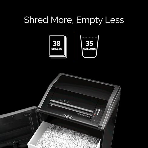 Fellowes Powershred 225Mi 100% Jam Proof 16-Sheet Micro-Cut Commercial Grade Paper Shredder (4620001), Black in Kuwait
