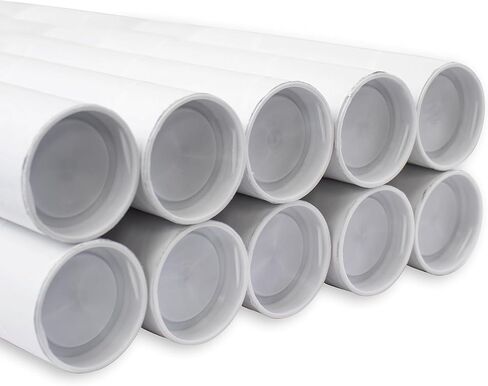 MagicWater Supply Mailing Tube - 2 in x 12 in - White - 4 Pack - for Shipping and Storage of Posters, Arts, Crafts, and Documents in Kuwait