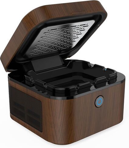 منفضة سجائر VANSU متعددة الوظائف بدون دخان لمدخن السجائر، فلتر HEPA يقلل من الدخان، منفضة سجائر دخان قابلة لإعادة الشحن عبر USB للسيارة والمكتب المنزلي (أسود) in Kuwait