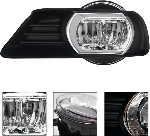 Led Fog Lights Fit for 2014 2015 2016 Corolla/Altis CE ECO L LE, 1 Pair Of Front Bumper Driving Fog Lamps with Switch and Wiring Harness Kit- Clear Lens in Saudi Arabia
