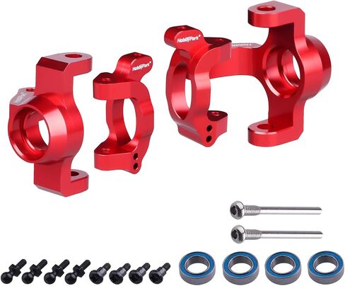 HobbyPark Aluminum Caster Blocks (c-hubs) & Steering Block Front Knuckles for Traxxas 1/18 LaTrax Teton Desert Prerunner Rally, Replace Parts 7532 (Green) in Saudi Arabia