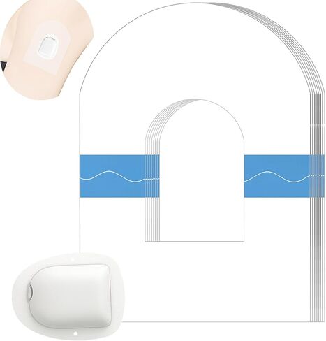 رقع لاصقة لمستشعر Guardian 3/4، رقع مستشعر CGM مقاومة للماء وخالية من اللاتكس لمدة 7 أيام (20 حزمة)، شريط لاصق مقطوع مسبقًا، غطاء حماية مستمر لمراقبة الجلوكوز - GTAGKOMMEN in Kuwait