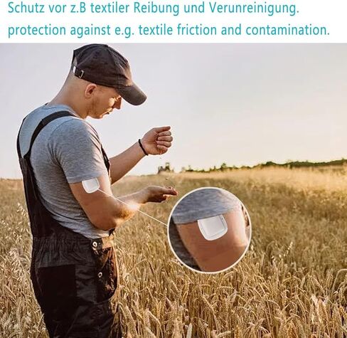 رقع لاصقة لمستشعر Guardian 3/4، رقع مستشعر CGM مقاومة للماء وخالية من اللاتكس لمدة 7 أيام (20 حزمة)، شريط لاصق مقطوع مسبقًا، غطاء حماية مستمر لمراقبة الجلوكوز - GTAGKOMMEN in Kuwait