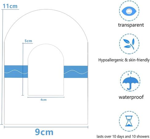 رقع لاصقة لمستشعر Guardian 3/4، رقع مستشعر CGM مقاومة للماء وخالية من اللاتكس لمدة 7 أيام (20 حزمة)، شريط لاصق مقطوع مسبقًا، غطاء حماية مستمر لمراقبة الجلوكوز - GTAGKOMMEN in Kuwait