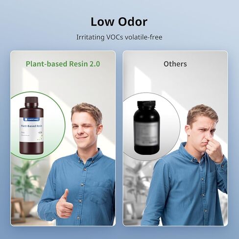 راتنج طابعة ثلاثية الأبعاد ANYCUBIC، راتنج سريع نباتي 405 نانومتر، رائحة منخفضة، راتنج فوتوبوليمير لطباعة LCD ثلاثية الأبعاد، 1 كجم رمادي in Kuwait