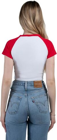 تي شيرت Hype & Vice Homerun للنساء - قميص بدون أكمام لجامعة ولاية أوهايو للنساء، تي شيرت قصير، قمصان جامعية لأيام اللعب - أحمر، مقاس صغير in Kuwait