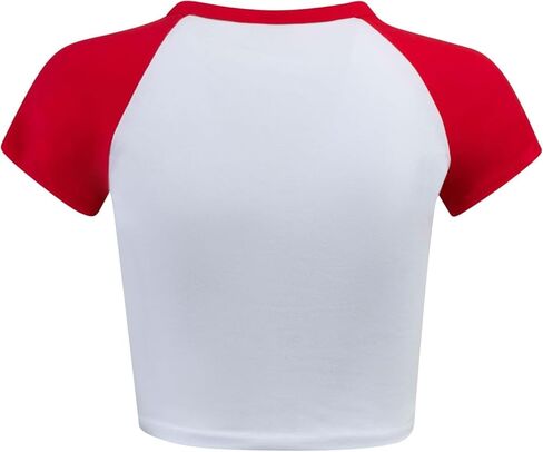 تي شيرت Hype & Vice Homerun للنساء - قميص بدون أكمام لجامعة ولاية أوهايو للنساء، تي شيرت قصير، قمصان جامعية لأيام اللعب - أحمر، مقاس صغير in Kuwait