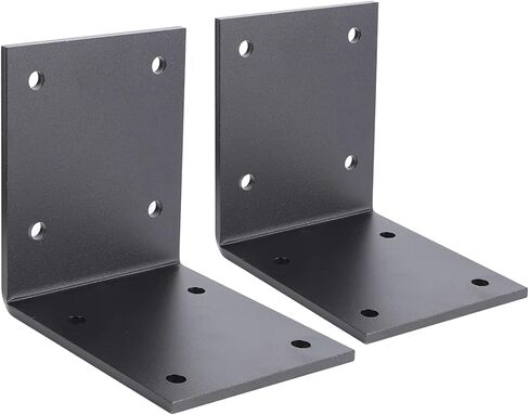 6 عبوات من دعامات الصلب على شكل حرف T للخشب، وأقواس العريشة السوداء، وألواح إصلاح شديدة التحمل للخشب، ودعامة تثبيت على شكل حرف T من الفولاذ المستقيم المسطح، الأبعاد - حجم اللوحة: 6½ بوصة × 5¾ بوصة، العرض: 1½ بوصة، السمك: 4 مم in Kuwait