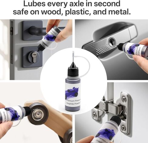 Graphite Powder Dry Lube 0.5 oz –for Derby Car Axle & Wheel Lubricant, All-Purpose Lock & Hinge Lube, Safe on Wood, Metal & Plastic in Saudi Arabia