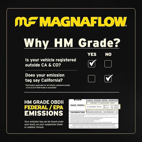 MagnaFlow Catalytic Converter 99036HM: 2.5"/2.5" Inlet/Outlet, HM Grade, Universal Fit (Federal/EPA Compliant) in Saudi Arabia