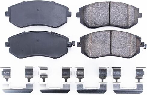 طقم الفرامل الأمامي لوقف الطاقة لـ Saab 9-2x 2005-06 | Subaru Baja 2003-06 | Forester 2003-10 | Impreza 2002-10 | Legacy 2002-12 | Subaru Outback 2002-12-وسادات فرامل السيراميك مع أجهزة التثبيت ، 17-929 in Saudi Arabia