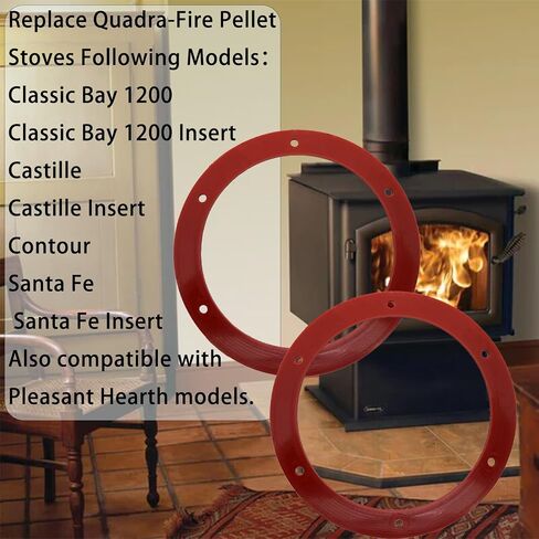 6 Inch Gasket Compatible with Quadrafire Heatilator 812-4710 PelPro Round Silicone Exhaust Fan Combustion Motor Gasket in Saudi Arabia