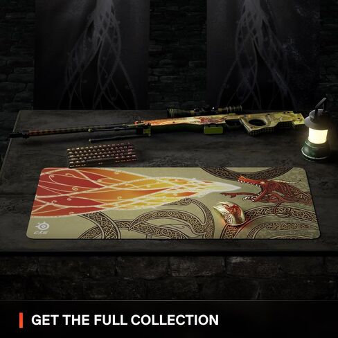 SteelSeries QcK Gaming Mouse Pad - XXL Cloth - Peak Tracking and Stability - Esports Mousepad - Never-Slip - Full Desk Coverage in Kuwait