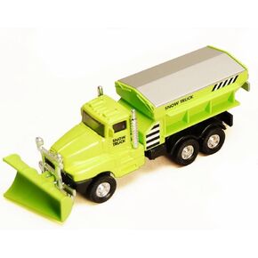 Playmaker Toys Snow Plow Trucks 5" Die Cast Metal Model Toy Truck Orange w/ Pullback Action in Kuwait