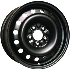 16x6.5 inch Custom Wheel - Black Standard Steel Rim ST Bolt- Pattern 5x115 mm Offset 52 mm in Saudi Arabia