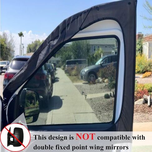 Magnetic Van Window Bug Screens, 1 Pair (2pcs) Universal Caravan Front Door Bug Screen Breathable Truck Side Window Breathable Mesh Net for Sprinter Transit Metris Promaster and Other Vans in Saudi Arabia