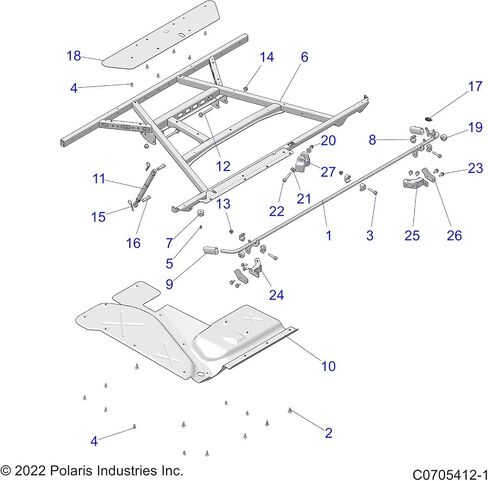 Polaris 5264681 SHIELD-BOX SILENCER HVAC Part Ranger 1000 XP in Saudi Arabia