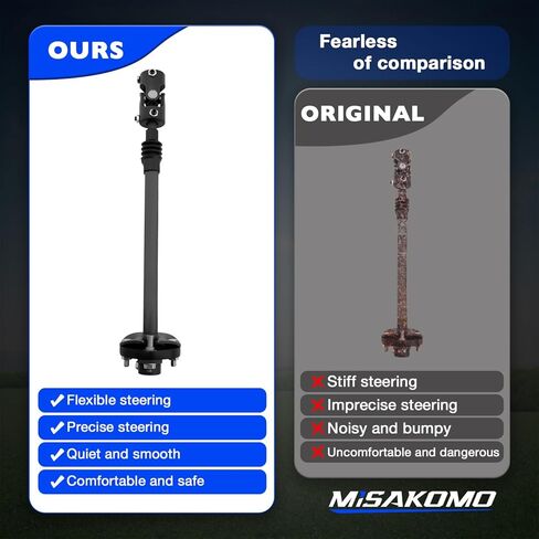 Telescopic Steering Column Shaft Compatible with 1991-1994 Full Size Chevy 1992-1994 Full Size GMC Heavy Duty Telescopic Steel Steering Shaft Replace # 000936 in Saudi Arabia