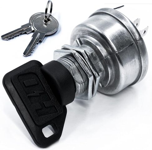 HD Switch Premium Ignition Switch for John Deere STX30 STX38 (Yellow Deck Only) Z225 Z235 Z245 Z255 Z335E Z335M Z345M w/Protective Umbrella Key, 3 Keys & Free Carabiner Starter Keyswitch Key Switch in Saudi Arabia