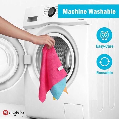 Orighty Microfiber Cleaning Cloth, 150 Pack Microfiber Towels for Cars, Highly Absorbent Car Cleaning Supplies, Lint Free Cloths Clean Rags for Car Care, House, Kitchen, 12x11 inch in Kuwait