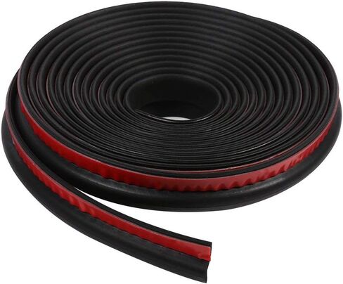 4M/13ft Z Shape Adhesive Car Window Door Rubber Seal Weather Strip Edge Trim for Noise Insulation - Black in Saudi Arabia