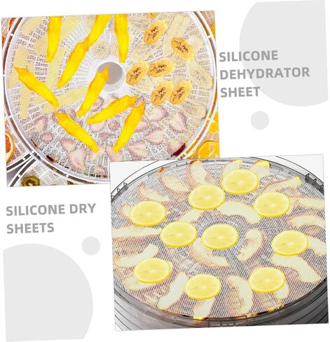 2pcs Silicone Drying Pad Food Dehydrator Sheets Reusable Mats for Dryer Fruit Jerky Drying in Saudi Arabia