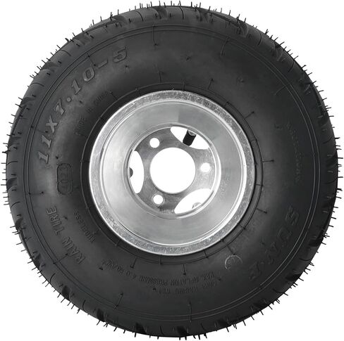 2PCS 11x7.10-5 5'' Rear Wheel Tire Rim Rain Tires & 3 Stud Wheel Hubs 50mm Spacing for Racing Go Kart Buggy ATV Quad Drift Trike Racer Tire in Saudi Arabia