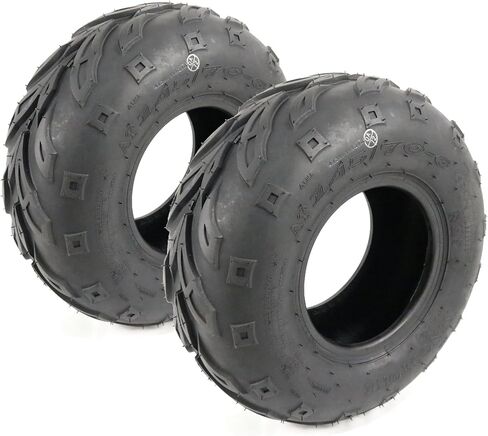 The ROP Shop 2-Pack - Tires 145/70-6, 4 Ply for Coleman Powersports KT196 Go Kart Front Tires in Saudi Arabia