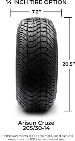 Arisun Cruze 215/35-12 Dot Golf Cart Tyre Street Low Lowp (4-ply)-واحد in Kuwait