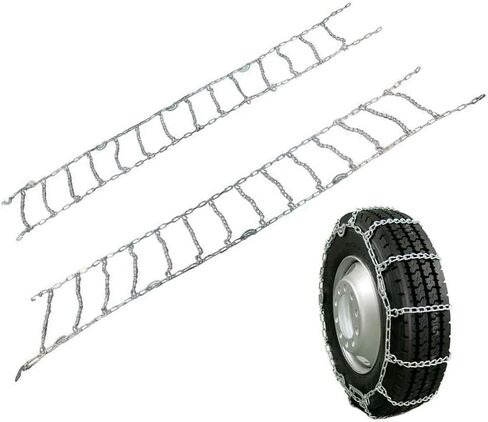 Mytee Products Truck Tire Chain Kit – (Set of 2) CAM Square Link Snow Tire Chain for 24.5" Tires, 14" Tire Chain Wrench (1Pc), 24" Aluminum Tire Chain Hanger with Locking Tread Lid (1Pc) in Saudi Arabia