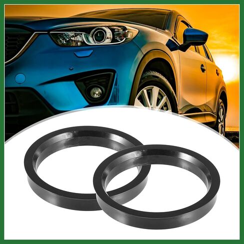 Motoforti 70.1mm to 60.1mm Universal Car Hub Centric Rings Black - Pack of 4 Long-Lasting in Saudi Arabia