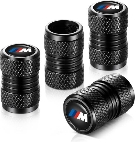 Tire Valve Stem Caps, Compatible with Land Rover Series Stem Cap Universal Car Air Cover Car Accessories for Cars, SUV, Truck, Motorcycles 4pcs （Black） in Saudi Arabia