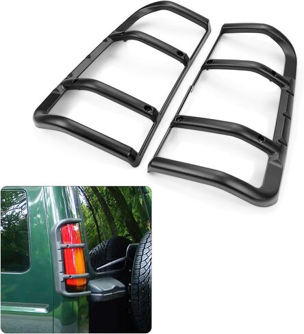 2Pcs Rear Tail Light Lamp Guards Set Plastic for Land Rover Discovery 2 II 1999-2004 Replaces STC53194 in Saudi Arabia