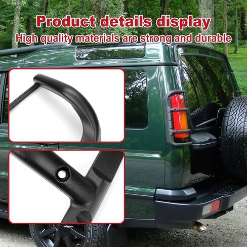 2Pcs Rear Tail Light Lamp Guards Set Plastic for Land Rover Discovery 2 II 1999-2004 Replaces STC53194 in Saudi Arabia