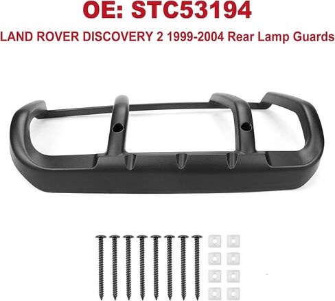 2Pcs Rear Tail Light Lamp Guards Set Plastic for Land Rover Discovery 2 II 1999-2004 Replaces STC53194 in Saudi Arabia