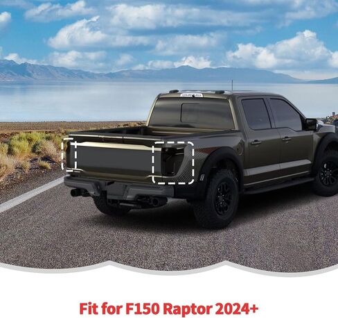 RT-TCZ Smoked Black Tail Light Lamp Cover Guard Trim Decoration Exterior Accessories for Ford F150 Raptor 2024 2025 in Saudi Arabia